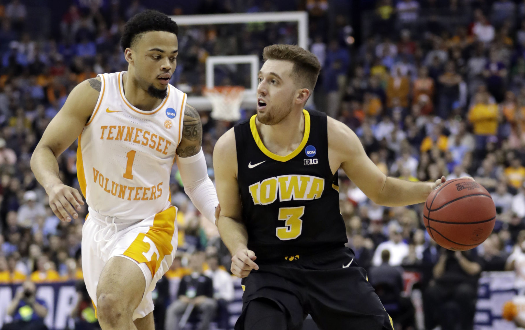 NCAA Tennessee Iowa Basketball